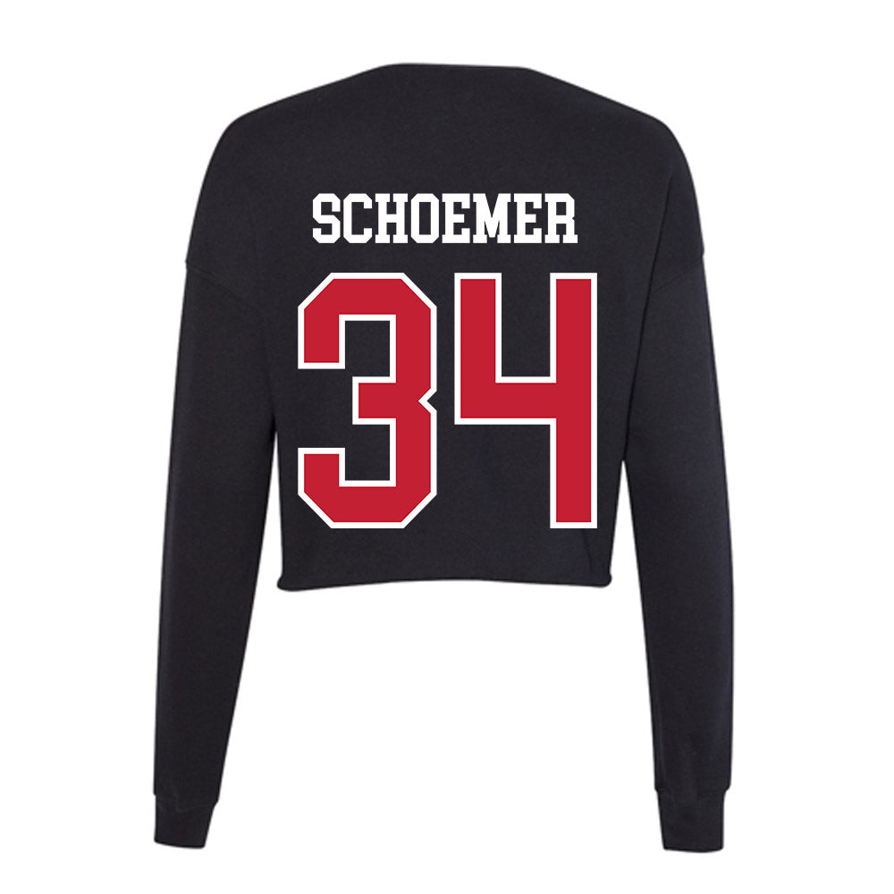 Ohio State - NCAA Women's Lacrosse : Audrey Schoemer - Women's Cropped Crew Fleece-1