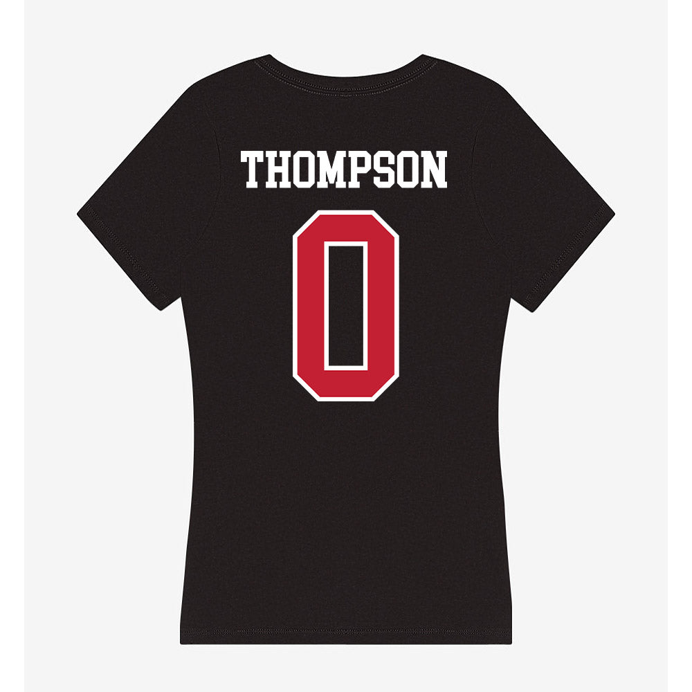 Ohio State - NCAA Women's Track & Field : Christian Thompson - Women's V-Neck T-Shirt-1