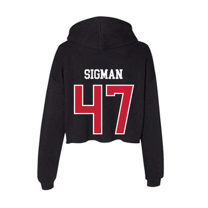 Ohio State - NCAA Baseball : Zakary Sigman - Women's Crop Fleece Hoodie-1