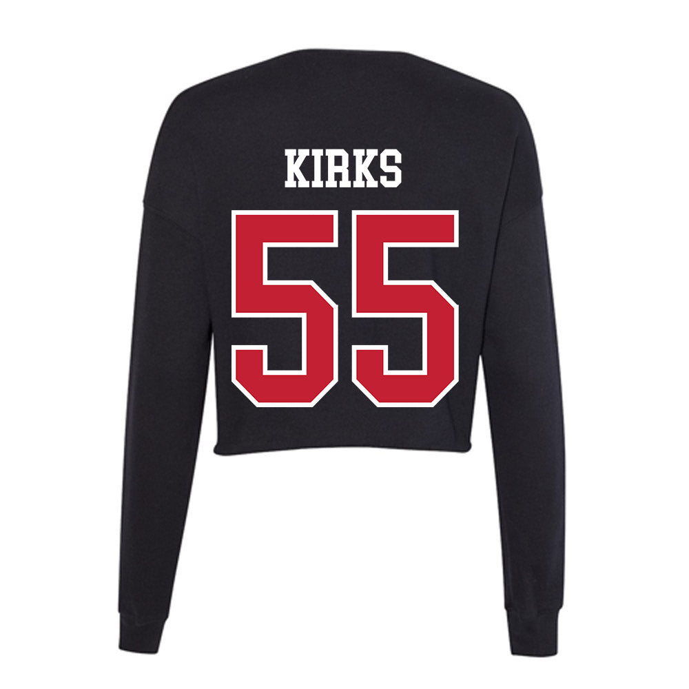 Ohio State - NCAA Football : Dominic Kirks - Women's Cropped Crew Fleece-1