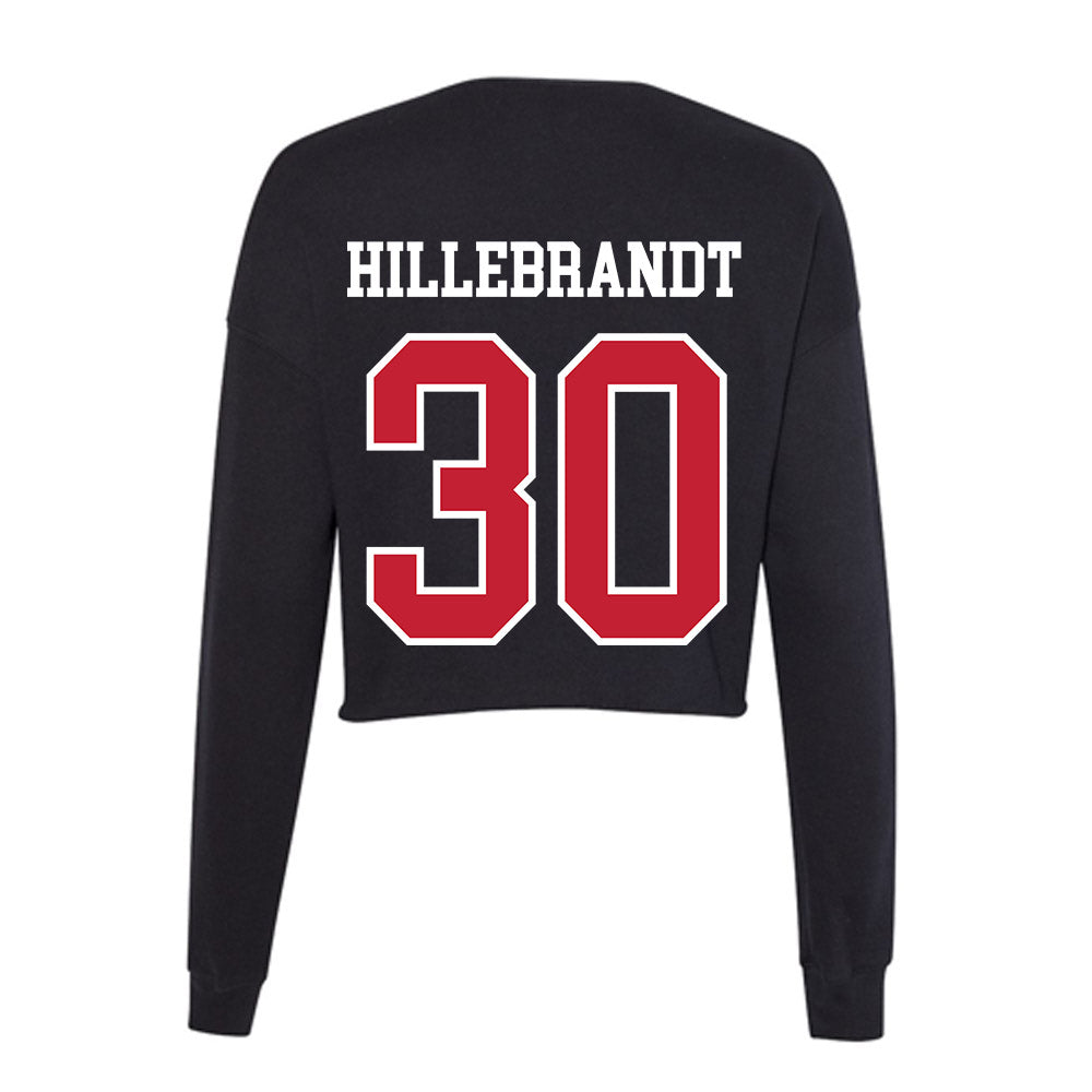Ohio State - NCAA Men's Ice Hockey : Sam Hillebrandt - Women's Cropped Crew Fleece-1