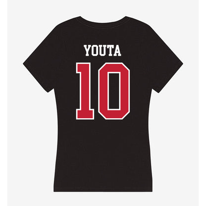 Ohio State - NCAA Men's Soccer : Josue Youta - Women's V-Neck T-Shirt-1