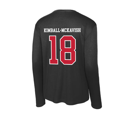 Ohio State - NCAA Women's Lacrosse : Amani Kimball-McKavish - Activewear Long Sleeve T-Shirt-1