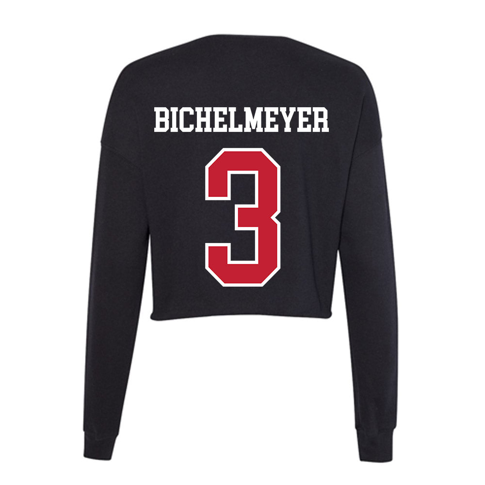 Ohio State - NCAA Men's Lacrosse : Jack Bichelmeyer - Women's Cropped Crew Fleece-1