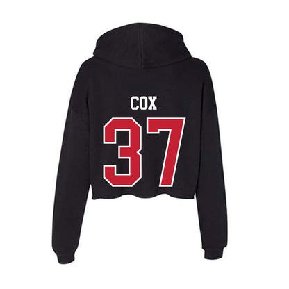 Ohio State - NCAA Women's Lacrosse : Ella Cox - Women's Crop Fleece Hoodie-1