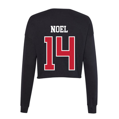 Ohio State - NCAA Men's Basketball : Brandon Noel - Women's Cropped Crew Fleece-1