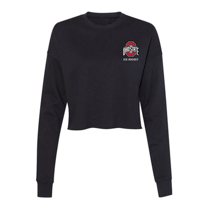 Ohio State - NCAA Women's Ice Hockey : Sanni Vanhanen - Women's Cropped Crew Fleece-0
