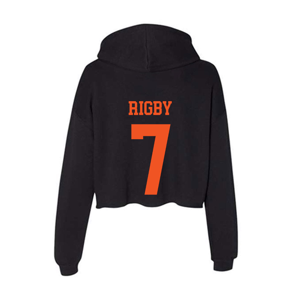 Oklahoma State - NCAA Football : Shamar Rigby - Women's Crop Fleece Hoodie-1