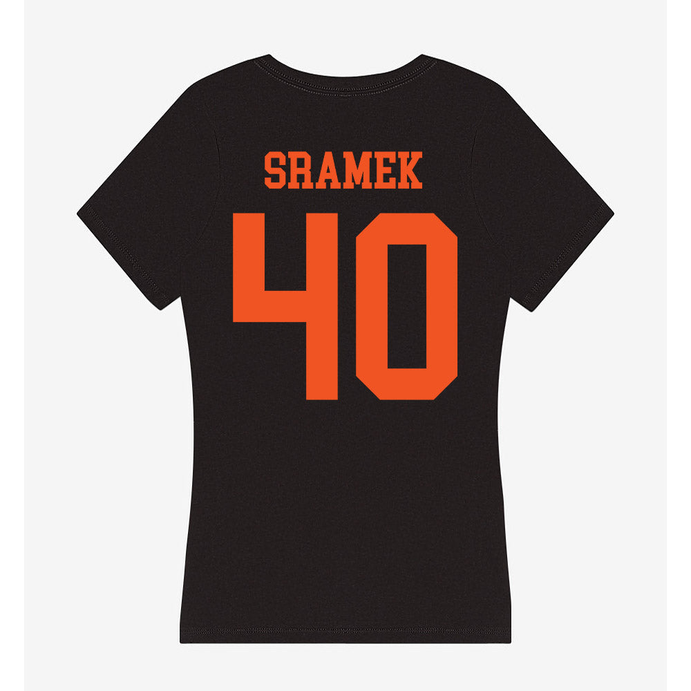 Oklahoma State - NCAA Baseball : Caden Sramek - Women's V-Neck T-Shirt-1
