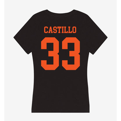 Oklahoma State - NCAA Softball : Gabby Castillo - Women's V-Neck T-Shirt-1