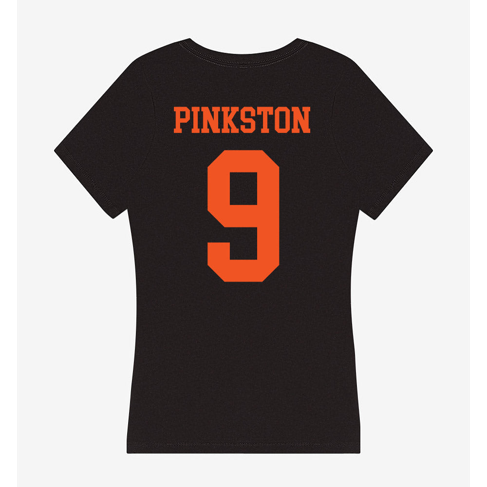Oklahoma State - NCAA Football : Chase Pinkston - Women's V-Neck T-Shirt-1