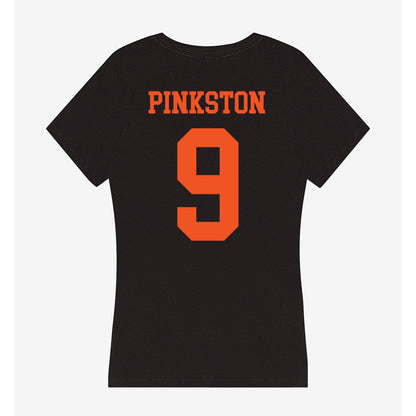 Oklahoma State - NCAA Football : Chase Pinkston - Women's V-Neck T-Shirt-1