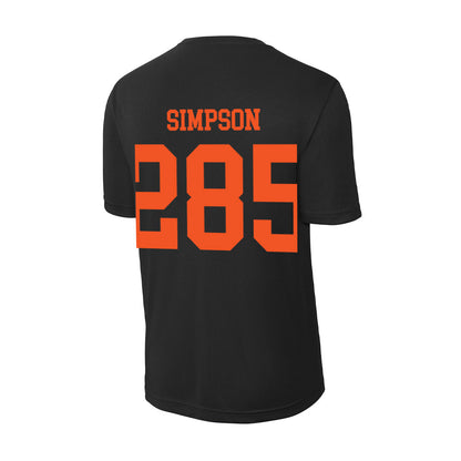 Oklahoma State - NCAA Wrestling : Hayden Simpson - Activewear T-Shirt-1