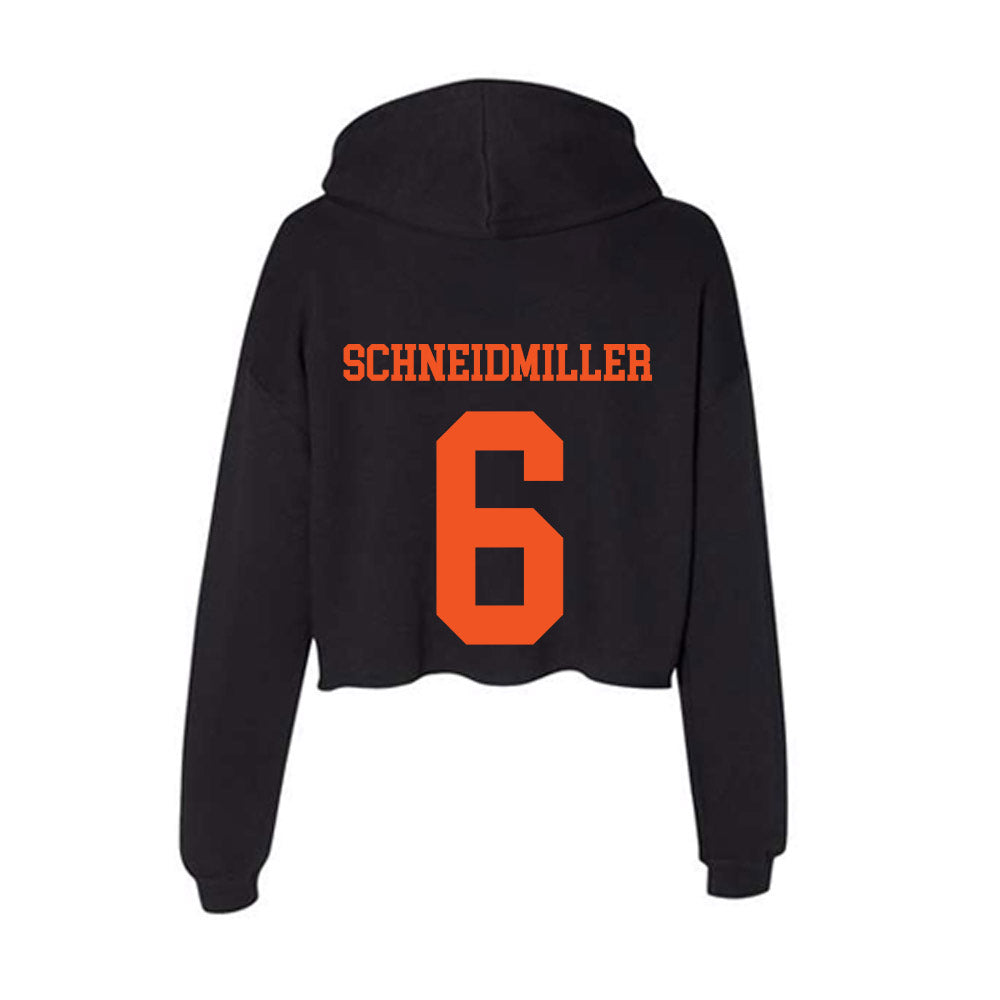 Oklahoma State - NCAA Softball : Audrey Schneidmiller - Women's Crop Fleece Hoodie-1