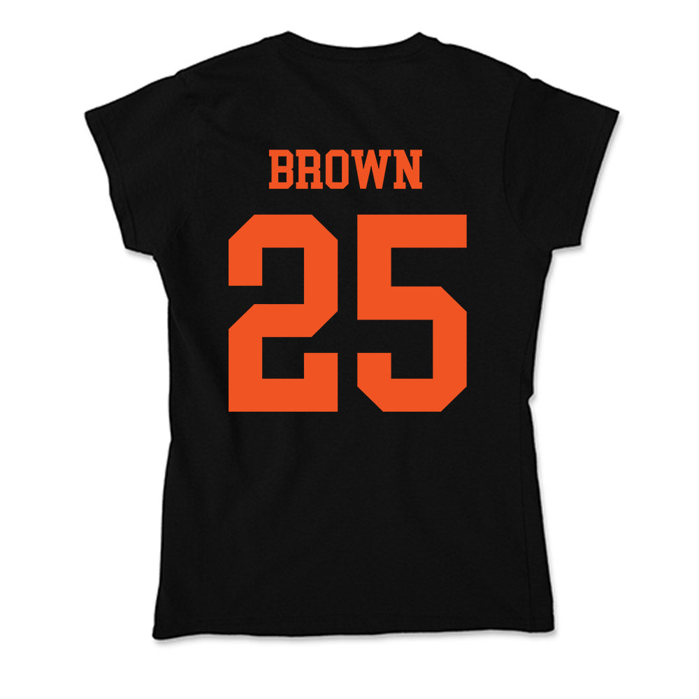 Oklahoma State - NCAA Women's Soccer : Jazmin Brown - Soft Style Women’s T-Shirt-1