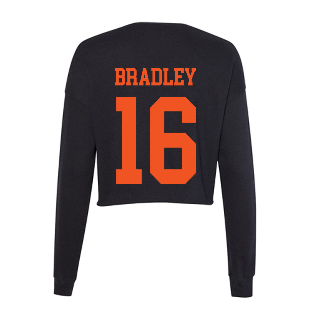 Oklahoma State - NCAA Football : Chandavian Bradley - Women's Cropped Crew Fleece-1