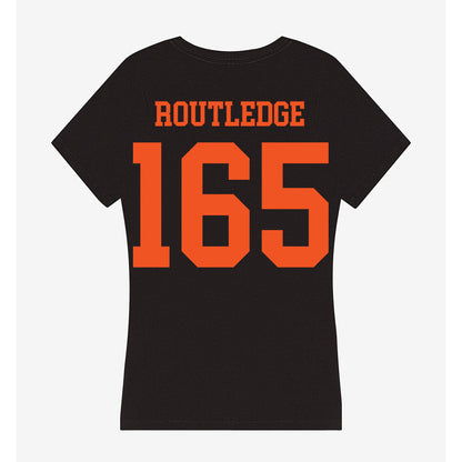 Oklahoma State - NCAA Wrestling : Kody Routledge - Women's V-Neck T-Shirt-1