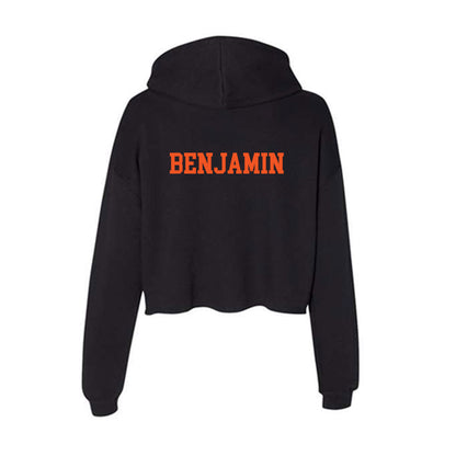 Oklahoma State - NCAA Men's Track & Field : Kade Benjamin - Women's Crop Fleece Hoodie-1
