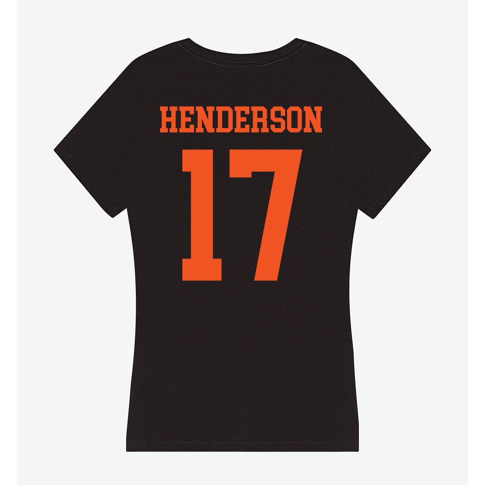 Oklahoma State - NCAA Softball : Montgomery Henderson - Women's V-Neck T-Shirt-1