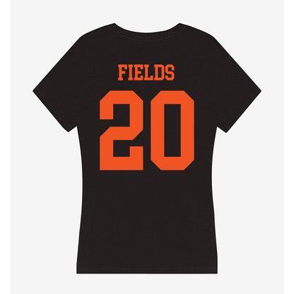 Oklahoma State - NCAA Football : Rodney Fields - Women's V-Neck T-Shirt-1