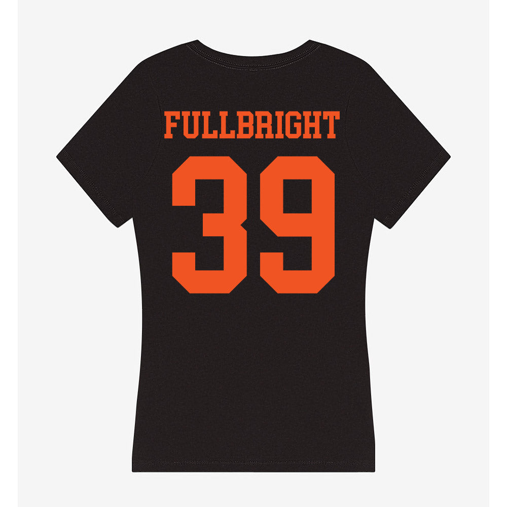 Oklahoma State - NCAA Football : Draden Fullbright - Women's V-Neck T-Shirt-1