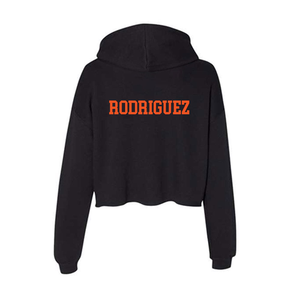 Oklahoma State - NCAA Women's Track & Field : Krystal Rodriguez - Women's Crop Fleece Hoodie-1
