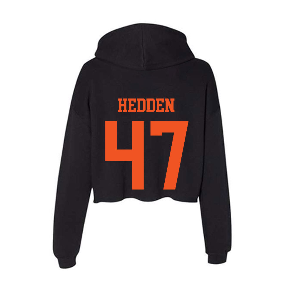 Oklahoma State - NCAA Women's Soccer : Emmy Hedden - Women's Crop Fleece Hoodie-1