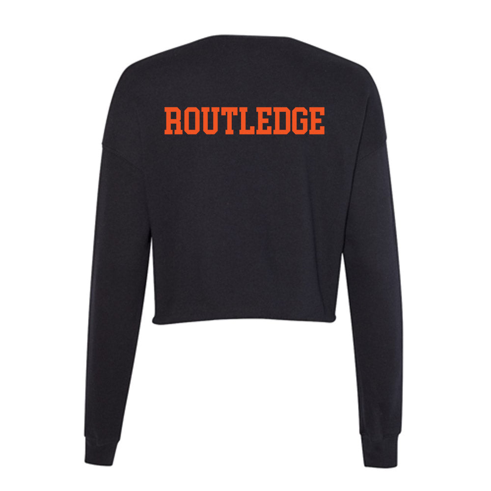 Oklahoma State - NCAA Wrestling : Kody Routledge - Women's Cropped Crew Fleece-1