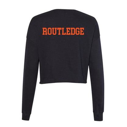Oklahoma State - NCAA Wrestling : Kody Routledge - Women's Cropped Crew Fleece-1