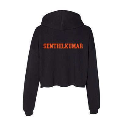 Oklahoma State - NCAA Men's Track & Field : Pradeep SenthilKumar - Women's Crop Fleece Hoodie-1