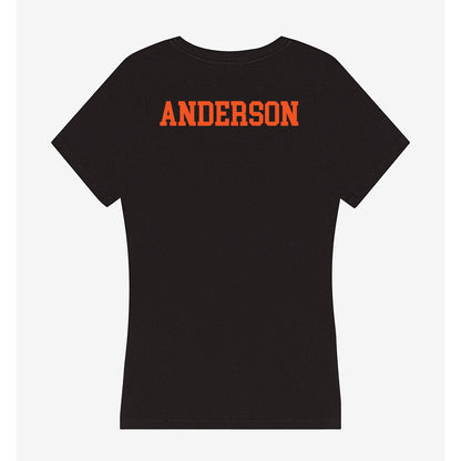 Oklahoma State - NCAA Equestrian : Piper Anderson - Women's V-Neck T-Shirt-1