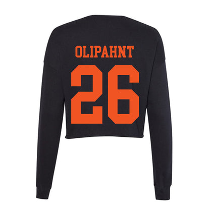 Oklahoma State - NCAA Football : jacobi olipahnt - Women's Cropped Crew Fleece-1