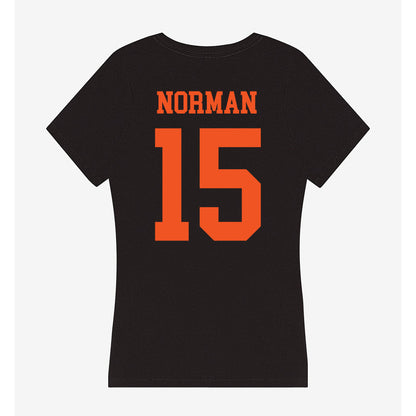 Oklahoma State - NCAA Baseball : Sebastian Norman - Women's V-Neck T-Shirt-1