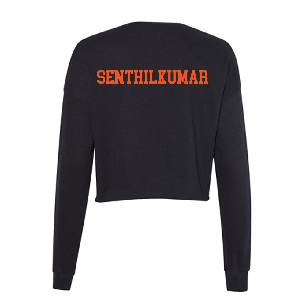 Oklahoma State - NCAA Men's Track & Field : Pradeep SenthilKumar - Women's Cropped Crew Fleece-1