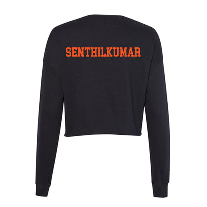 Oklahoma State - NCAA Men's Track & Field : Pradeep SenthilKumar - Women's Cropped Crew Fleece-1