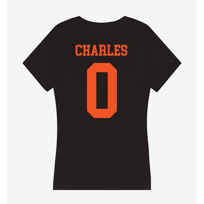 Oklahoma State - NCAA Football : Malik Charles - Women's V-Neck T-Shirt-1