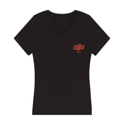 Oklahoma State - NCAA Women's Golf : Ashton Begley - Women's V-Neck T-Shirt-0
