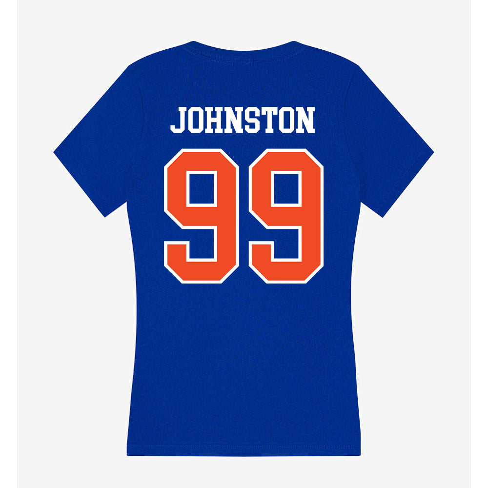 Florida - NCAA Women's Soccer : Katie Johnston - Women's V-Neck T-Shirt-1