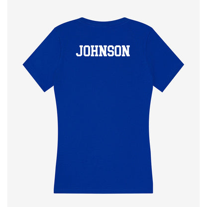 Florida - NCAA Men's Track & Field : Jordaine Johnson - Women's V-Neck T-Shirt-1