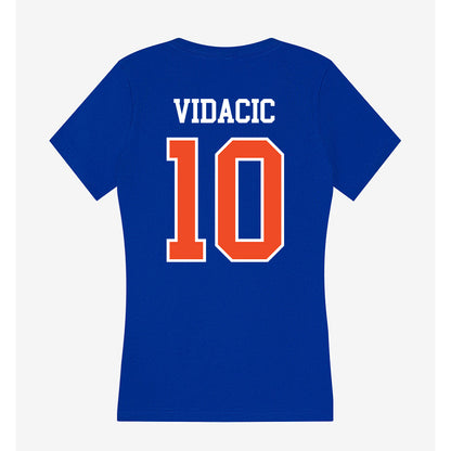Florida - NCAA Women's Volleyball : Milica Vidacic - Women's V-Neck T-Shirt-1