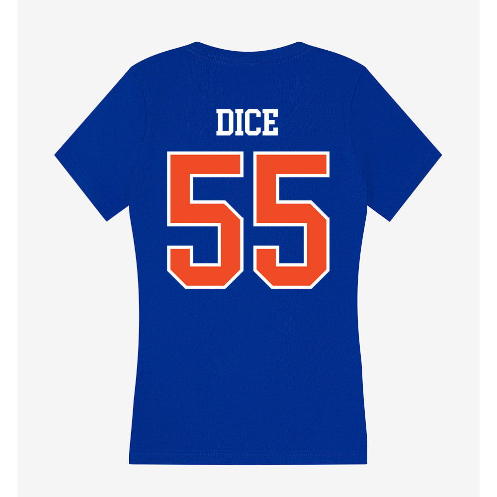 Florida - NCAA Football : Tavaris Dice - Women's V-Neck T-Shirt-1