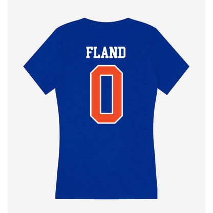 Florida - NCAA Men's Basketball : Johnuel Fland - Women's V-Neck T-Shirt-1