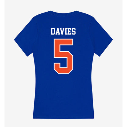 Florida - NCAA Women's Lacrosse : Kaitlyn Davies - Women's V-Neck T-Shirt-1