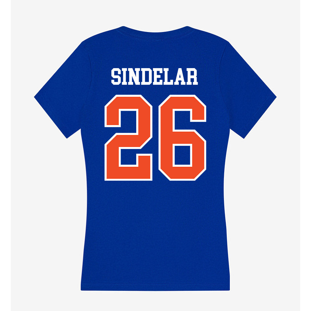 Florida - NCAA Women's Soccer : Sophia Sindelar - Women's V-Neck T-Shirt-1