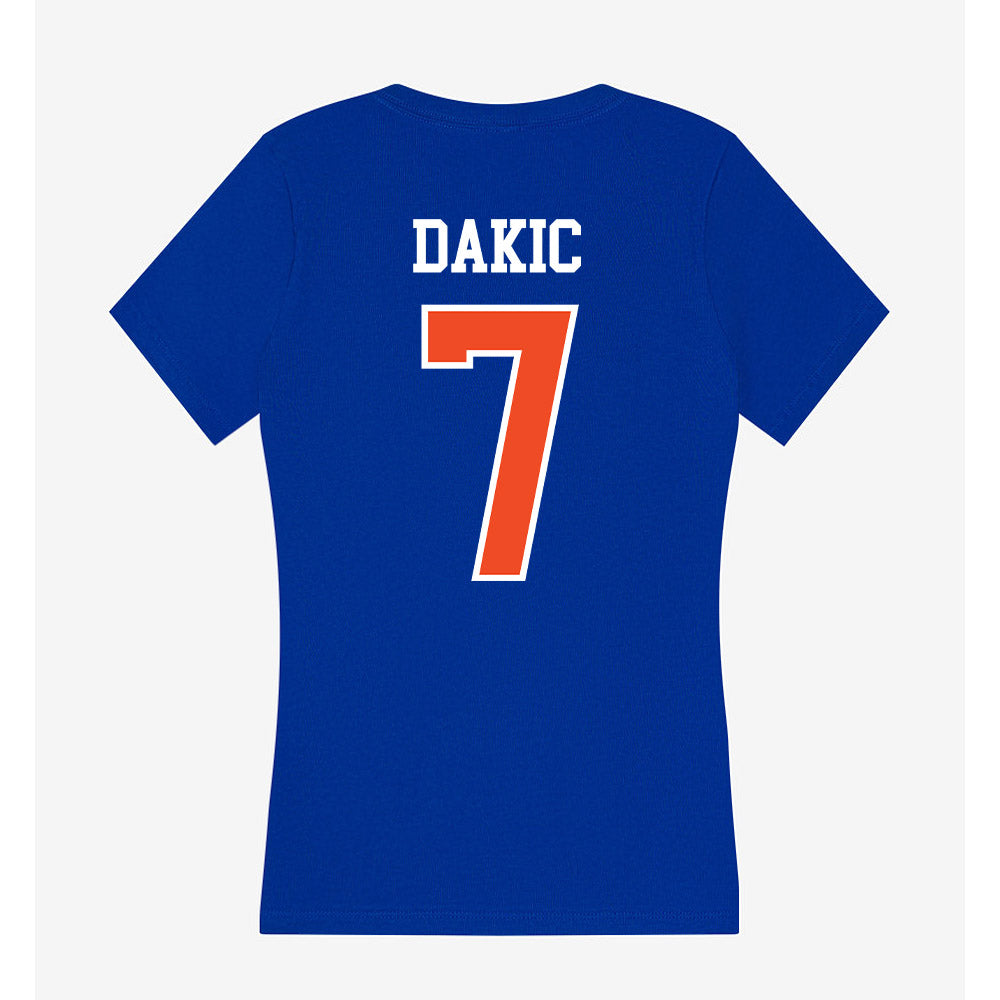 Florida - NCAA Women's Basketball : Emilija Dakic - Women's V-Neck T-Shirt-1