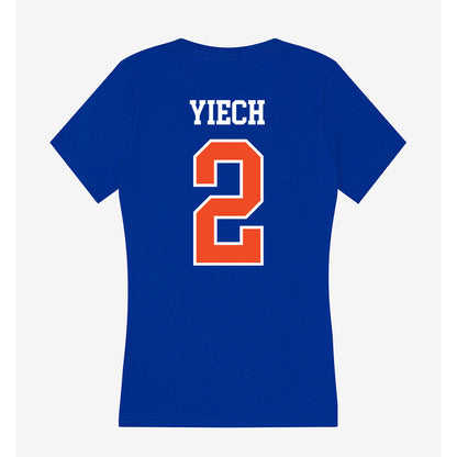 Florida - NCAA Women's Basketball : Nyadieng Yiech - Women's V-Neck T-Shirt-1