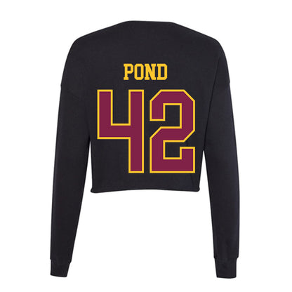 Arizona State - NCAA Softball : Kaylee Pond - Women's Cropped Crew Fleece-1