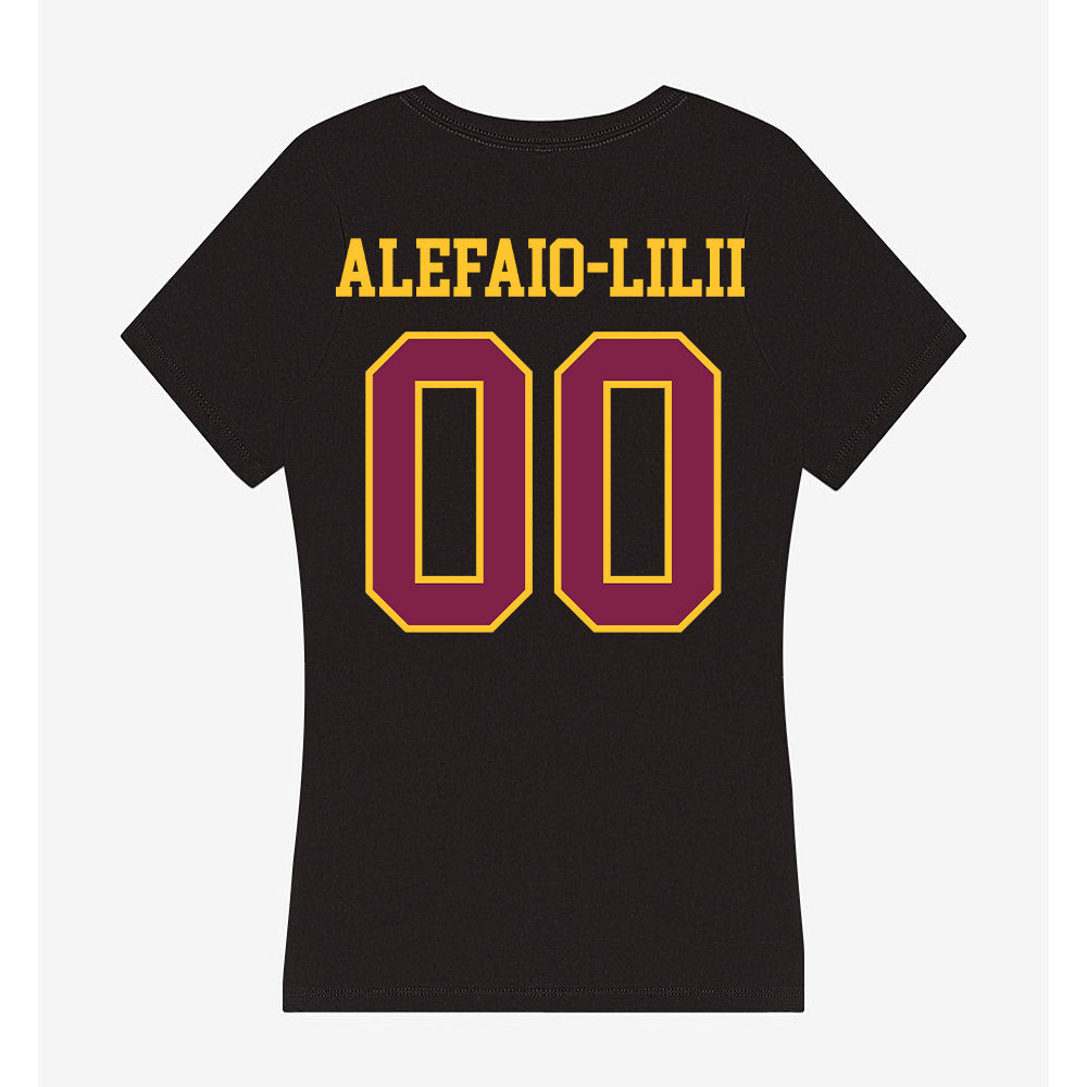 Arizona State - NCAA Football : Benjamin Alefaio-Lilii - Women's V-Neck T-Shirt-1