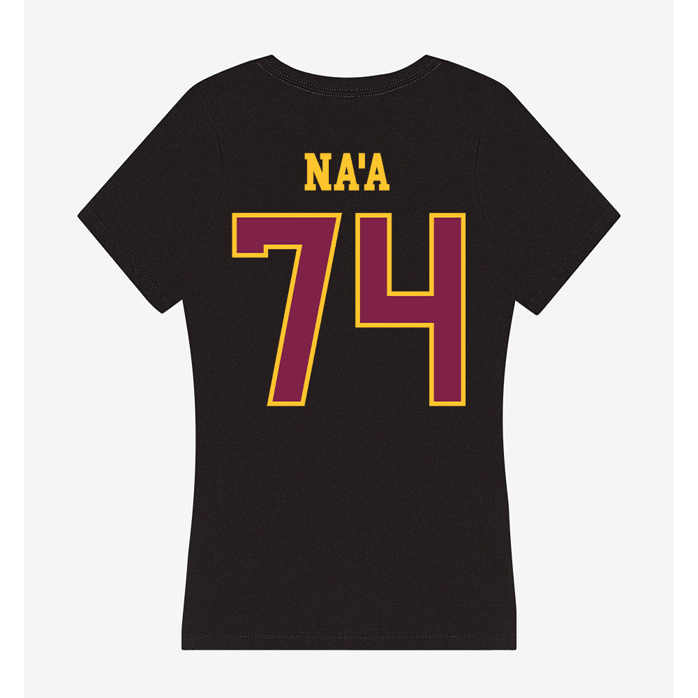 Arizona State - NCAA Football : Sean Na'a - Women's V-Neck T-Shirt-1