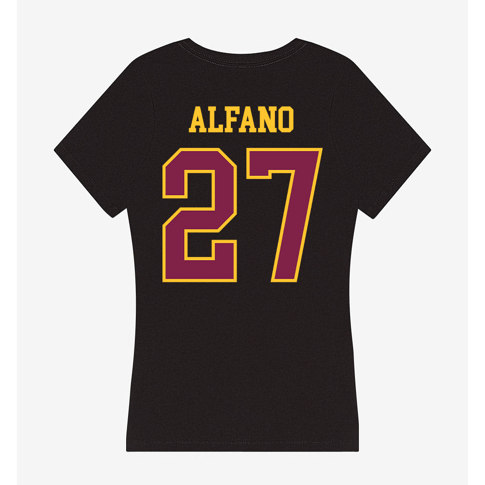 Arizona State - NCAA Men's Ice Hockey : Sam Alfano - Women's V-Neck T-Shirt-1
